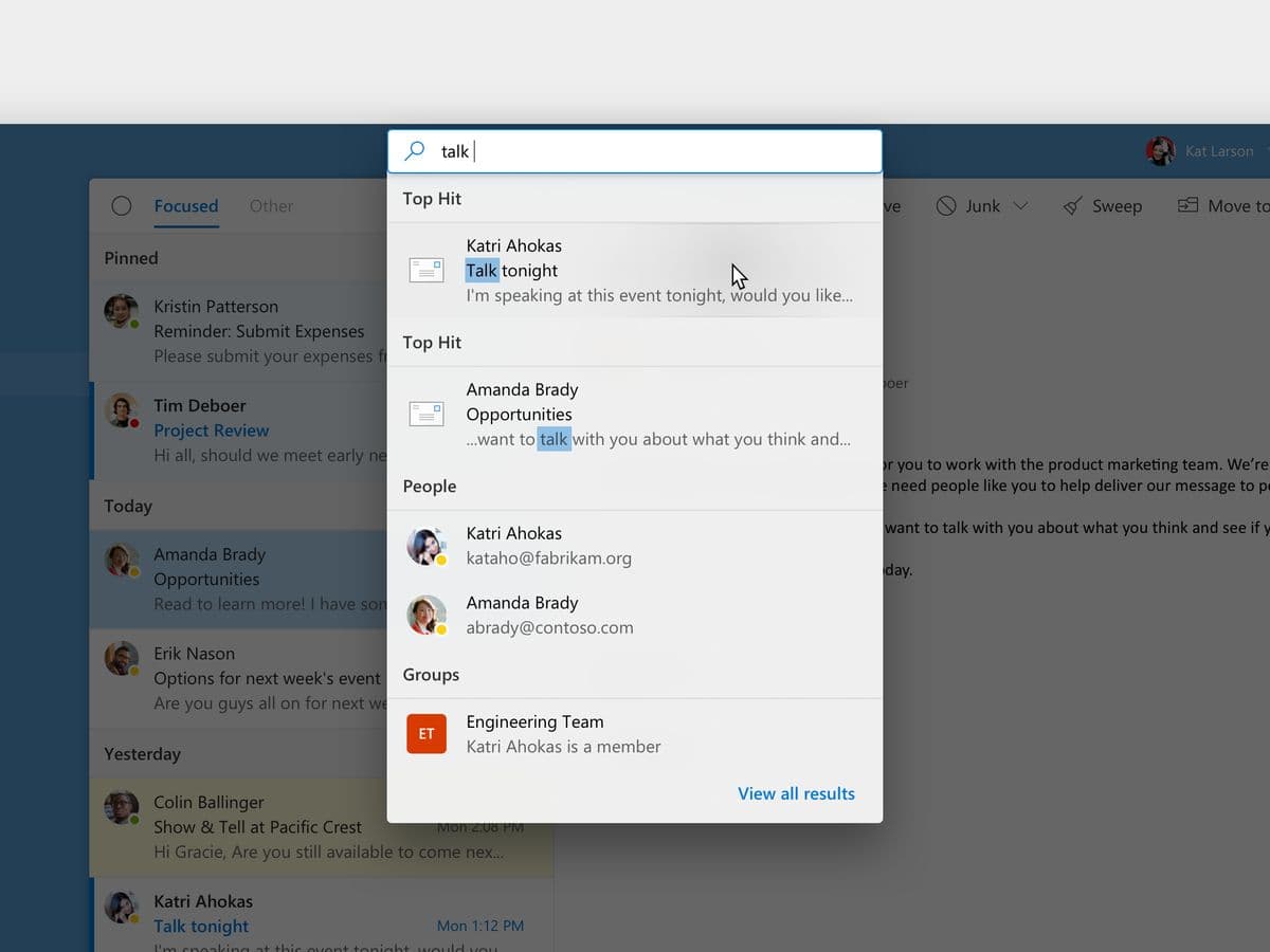 Search In Email