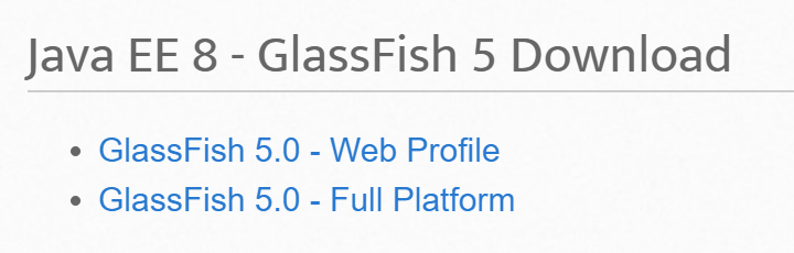 下载Glassfish 5